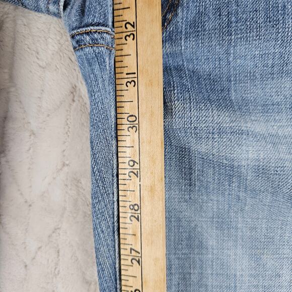 Vintage 7 For All Mankind Jeans Womens 28 Boot Cut Y2K Distressed Low Rise USA - Picture 3 of 6